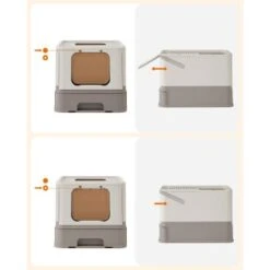 FEANDREA Katzentoilette, Mit Deckel Grau -Katzenbedarf Rabatte 523bb716edc5a3f31f61492311643f04e0e70b77 1483585 de DE 77290ba9ddd0334acd592f96597fad4f548b2e0bOBwZxn