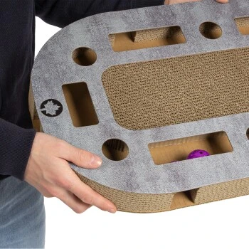 Canadian Cat Company Katzenspielplatz PlayPlate L Hellgrau 7 Canadian Cat Company Katzenspielplatz PlayPlate L Hellgrau – Bild 5