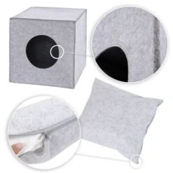 Lionto Katzenhöhle Aus Filz + Kissen - Regalhöhle Hellgrau -Katzenbedarf Rabatte 6e0643927846824ceee275749bce7b9d4904b95b 1657087 de DE dfa15b7ed9535d6d02496ce8bc5da43f80e81d13GWlv0l