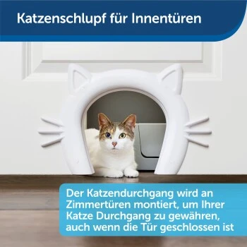 PetSafe Katzentunnel Für Zimmertüren, Weiß 4 PetSafe Katzentunnel Für Zimmertüren, Weiß – Bild 2