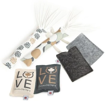 Canadian Cat Company Baldrian & Catnipspielzeug Probierset Spielkissen, 6er Pack 3 Canadian Cat Company Baldrian & Catnipspielzeug Probierset Spielkissen, 6er Pack