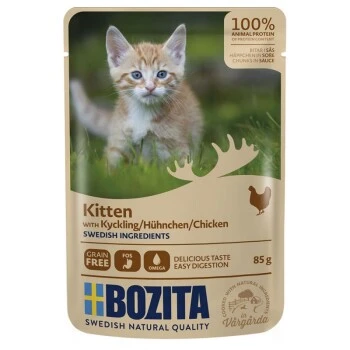 BOZITA Kitten Häppchen 12x85g Hühnchen 3 BOZITA Kitten Häppchen 12x85g Hühnchen