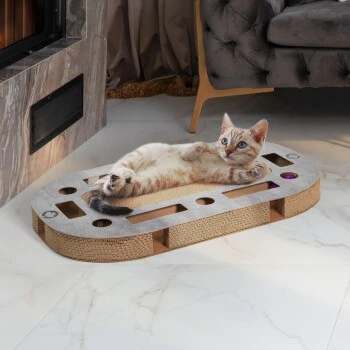 Canadian Cat Company Katzenspielplatz PlayPlate L Hellgrau 9 Canadian Cat Company Katzenspielplatz PlayPlate L Hellgrau – Bild 7